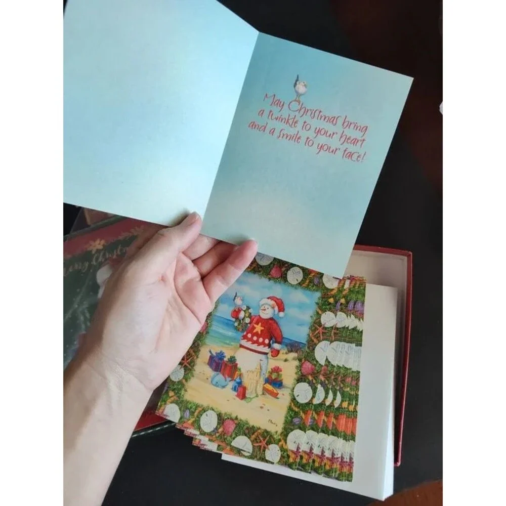 140 pcs vintage Christmas holidays postcards 70 cards + 70 envelopes, assorted